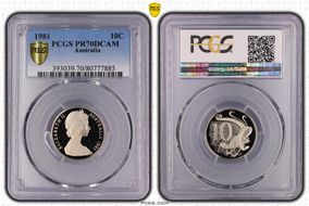 1981 10C PR70DCAM