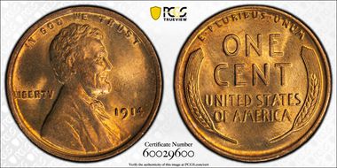 1914 1C MS66RD