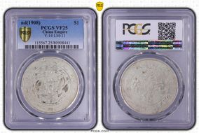(1908) $1 Y-14 LM-11 VF25