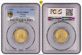 1931 1 Fr Gad-470 F-219 MS66