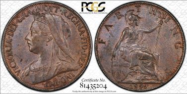 1899 1/4D S-3964 Blackened finish MS63