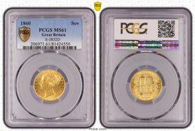 1860 Sov S-3852D MS61