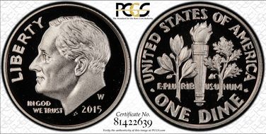 2015-W 10C Silver March of Dimes Set PR69DCAM