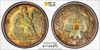 1888 10C MS66+