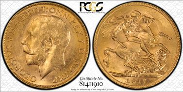 1917-P Sov S-4001 MS63