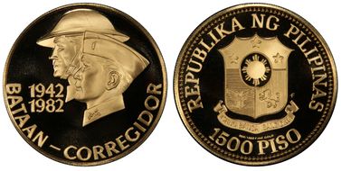 1982-FM 1500 P Bataan-Corregidor PR69DCAM