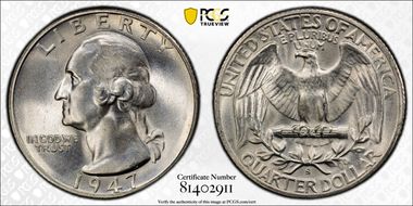 1947-S/S 25C RPM, FS-502 MS67