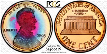 2003-S 1C PR68RB