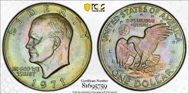 1971 $1 MS65