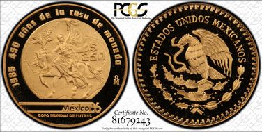 1985-Mo 250 P World Cup KM-506.2 Au PR69DCAM