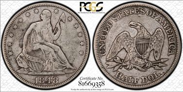 1848 50C WB-12 RPD VF35