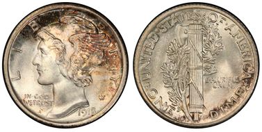 1918 10C MS66+ FB