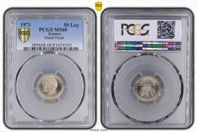 1973 50 Lep Small Head MS68