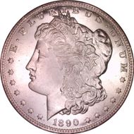 1890-O $1 MS64DMPL