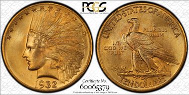 1932 $10 MS64