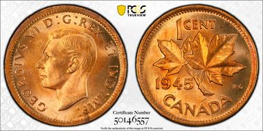 1945 1C MS65RD
