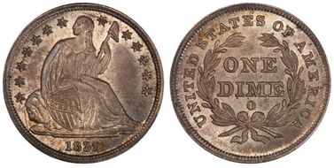 1839-O 10C No Drapery MS66