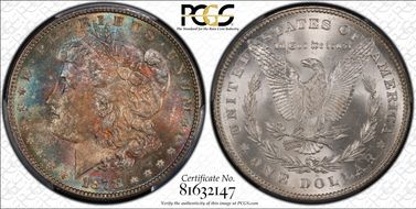 1878 7TF $1 Reverse of 1878 MS65