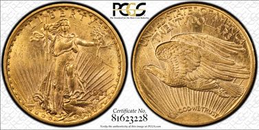 1921 $20 MS61