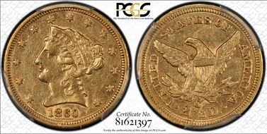 1860-C $2.50 AU53