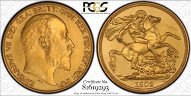 1902 £2 S-3968 Matte PR64