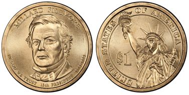 2010-P $1 Millard Fillmore - Pos B Satin Finish SP67