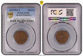 1835-MA F Quarto Calico-264 KM-13 VF30BN