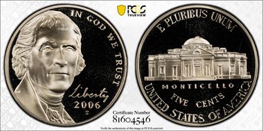 2006-S 5C Monticello PR70DCAM