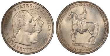 1900 $1 Lafayette MS64