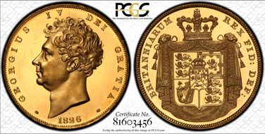 1826 P£5 WR-213 Lettered Edge PR63+ DCAM