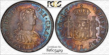 1814-Mo JJ 1/2 R Calico-1345 MS65