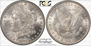 1883-O $1 MS61