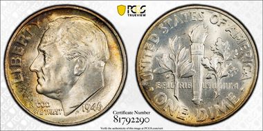 1946 10C MS66+ FB