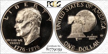 1976-S $1 Clad Type 2 PR68DCAM