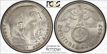 1937-J 5 Mk J-367 MS63