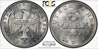 1922-J 3 Mk Constitution J-303 MS65