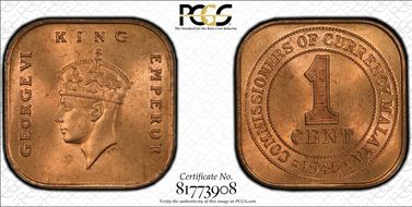 1945 1C MS65RD