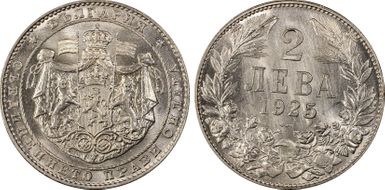 1925 2 Leva KM-38 Poissy MS66