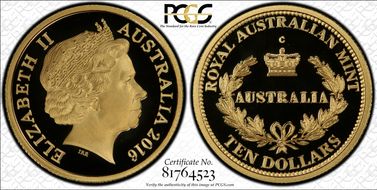 2016-C $10 Australia’s First Mints PR70DCAM