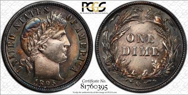 1895-O 10C MS64