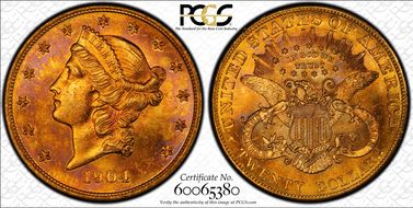 1904 $20 MS64