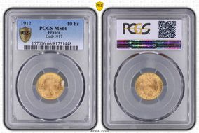 1912 10 Fr Gad-1017 MS66