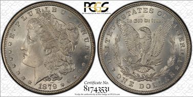 1879 $1 MS66