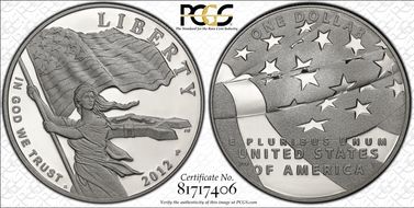 2012-P $1 Star-Spangled Banner PR69DCAM