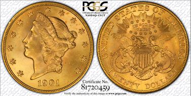 1901 $20 MS65
