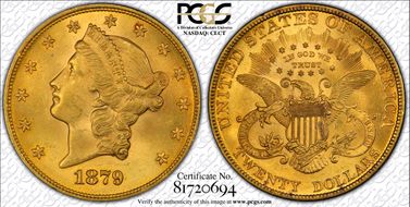 1879 $20 MS63