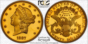 1887 $20 PR64+ DCAM