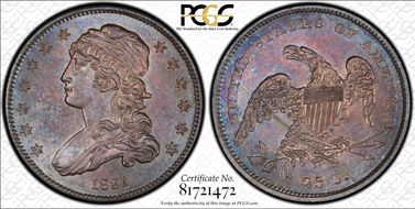 1831 25C Small Letters MS63