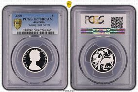 2006 $1 Young Bust Silver PR70DCAM
