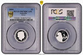 2004 $2 Silver PR70DCAM